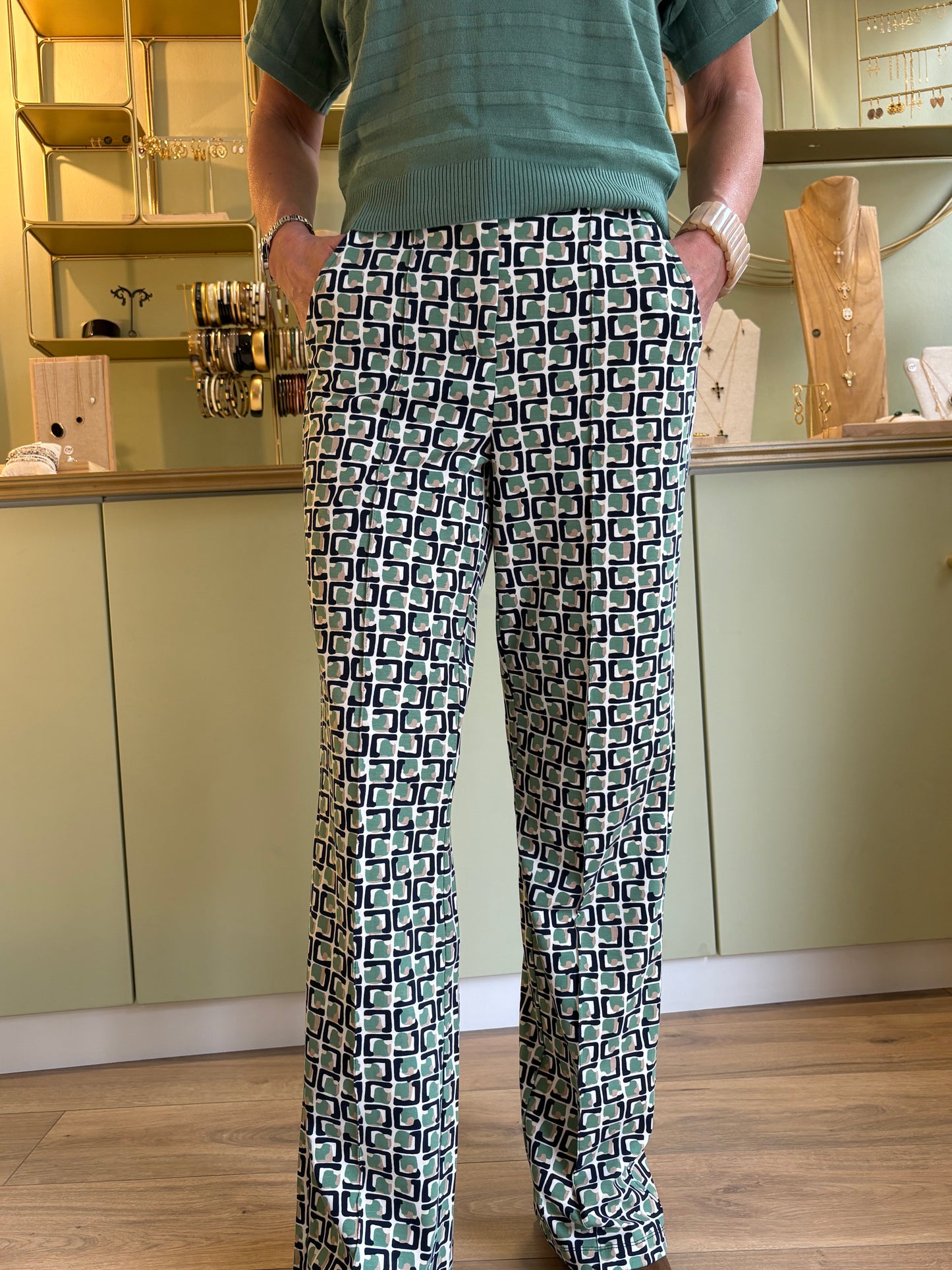 Pantalon Pin stuck - Cubes Navy - Zilch