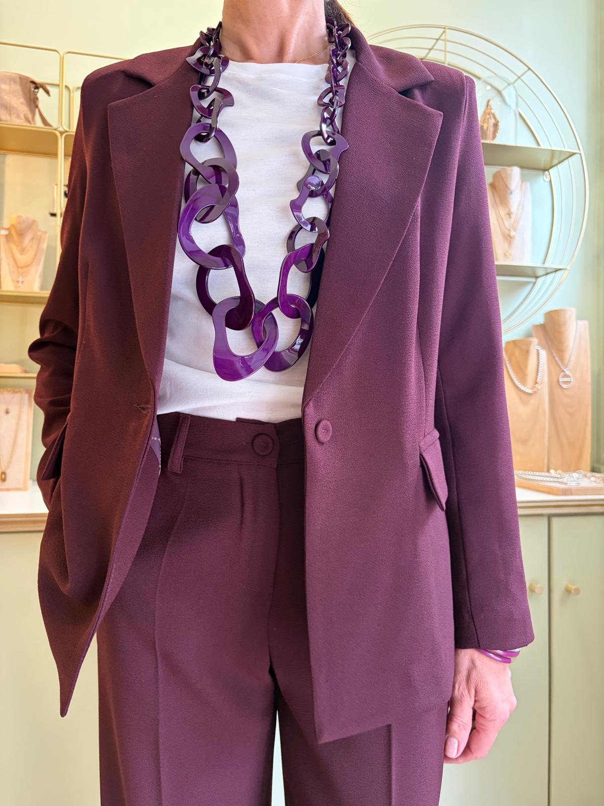 Blazer Oversize Élina - Aubergine - Pako Litto
