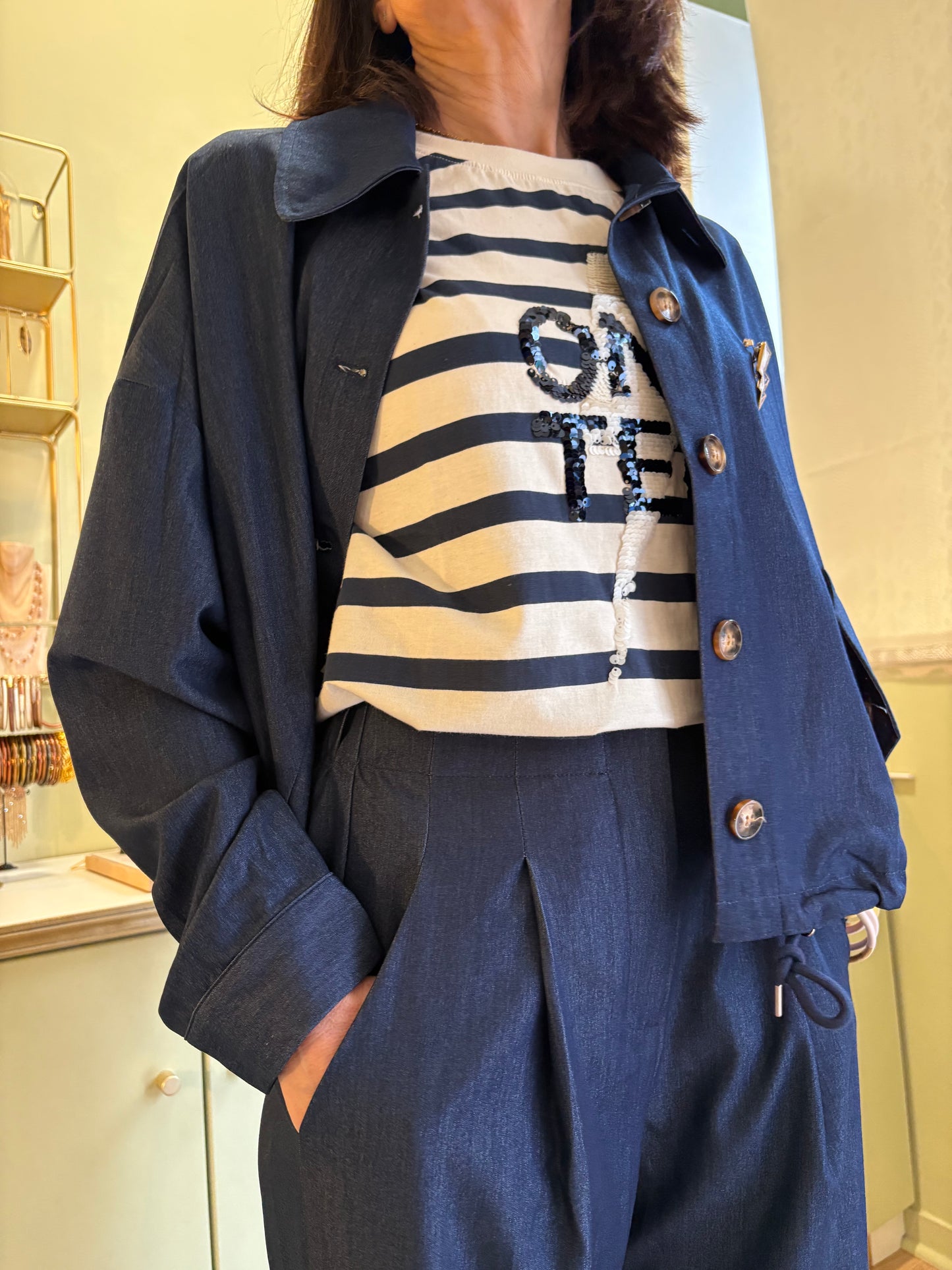 Veste Oversize Velyo - Denim Brut - La Petite Étoile