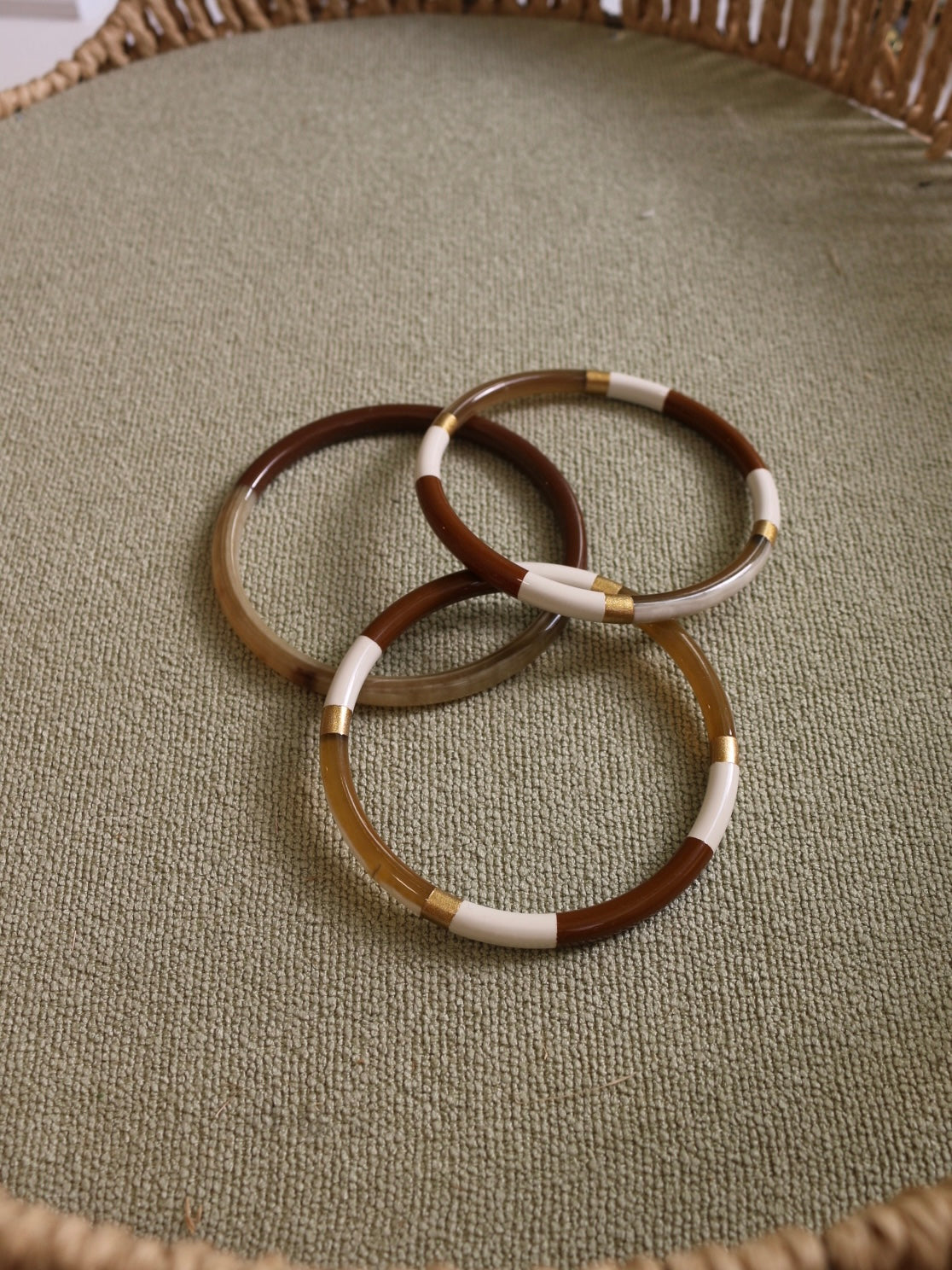 Jonc en Corne - Bicolore - Thelma & Nina