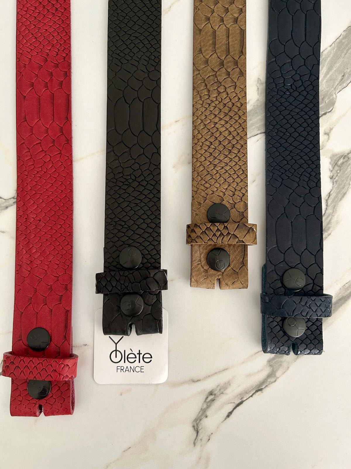 Cuir de Ceinture Python - 40mm - Yolète