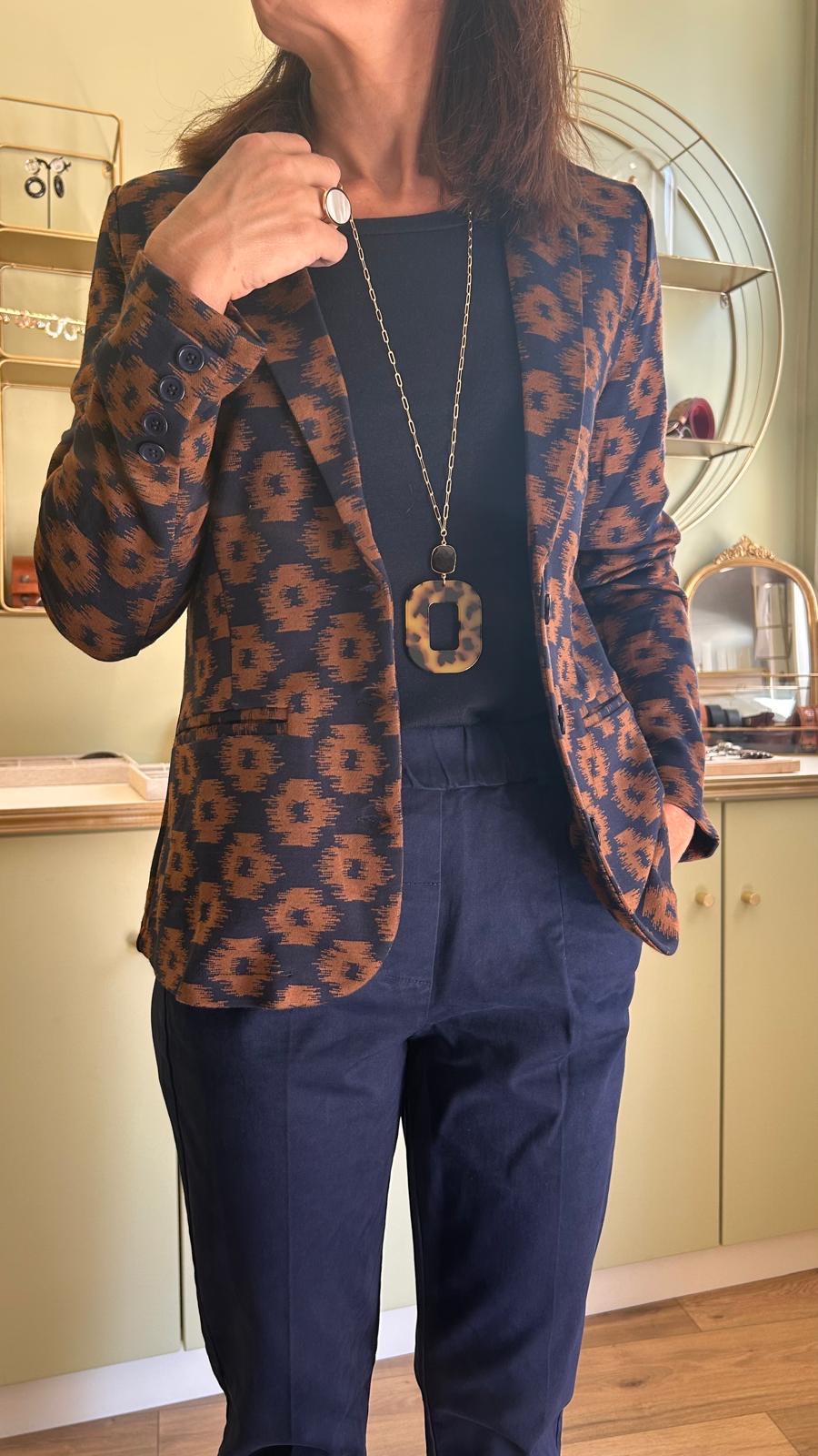 Blazer Louisa - Ikat Navy - Zilch