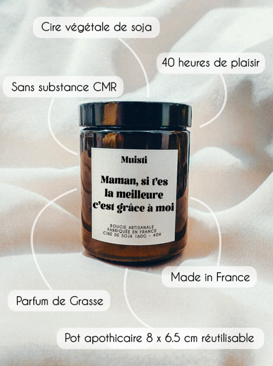 Bougie Parfumée - Maman, si t'es la meilleure - Muisti