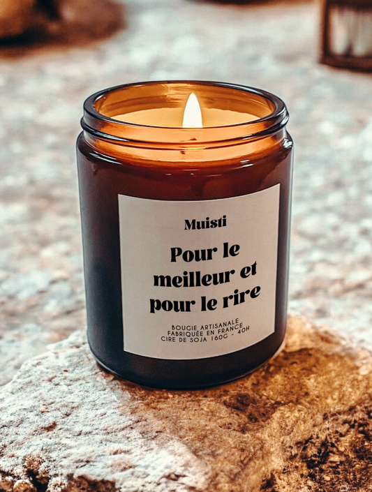 Bougie Parfumée - Pour le meilleur & pour le rire - Muisti
