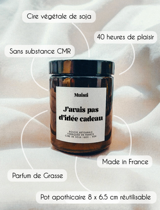 Bougie Parfumée - J'avais pas d'idée cadeau - Muisti