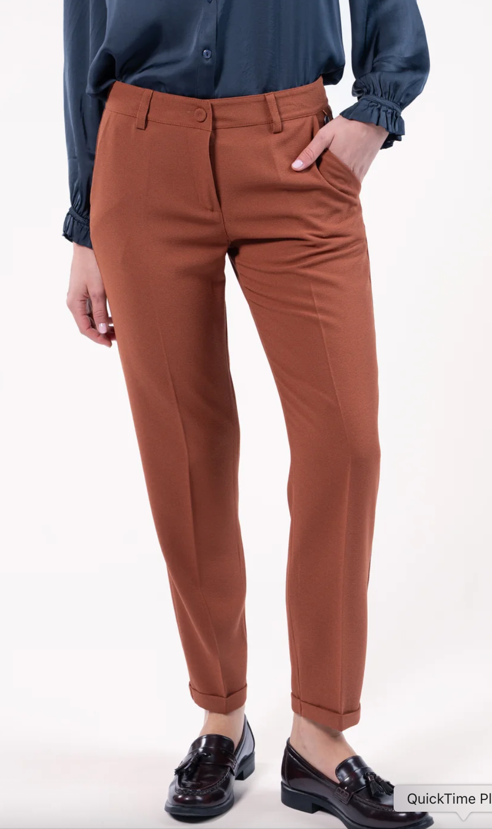 Pantalon Cigarette Elsa - Cannelle - Pako Litto