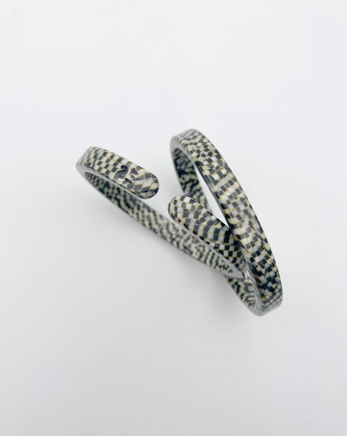Bracelet Jonc Fin - Damier - 23 Degrés 🖤
