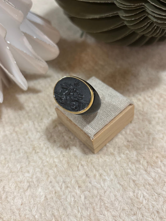 Bague Vénus Victrix - Noire - Grand Tout Collection