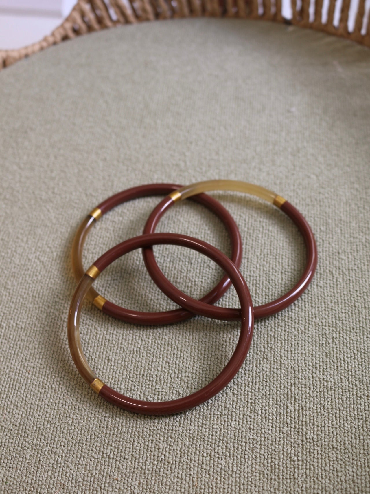 Jonc en Corne - Marron - Thelma & Nina