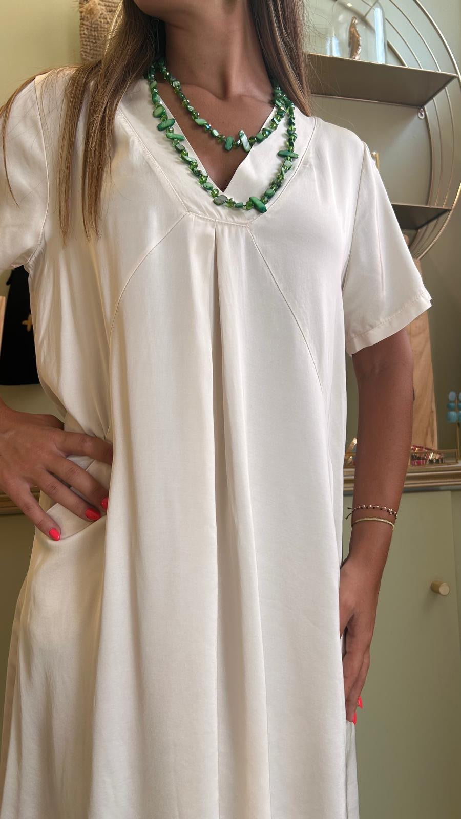 Robe Courte Cristiano - Naturel - Pako Litto