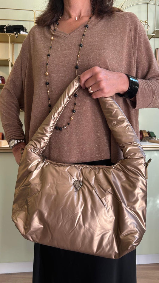 Sac Porté Épaule Trapille - Bronze - Le Voyage en Panier