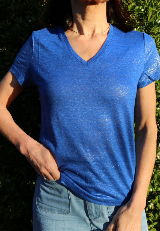 T-Shirt Adèle - Bleu - Art Love