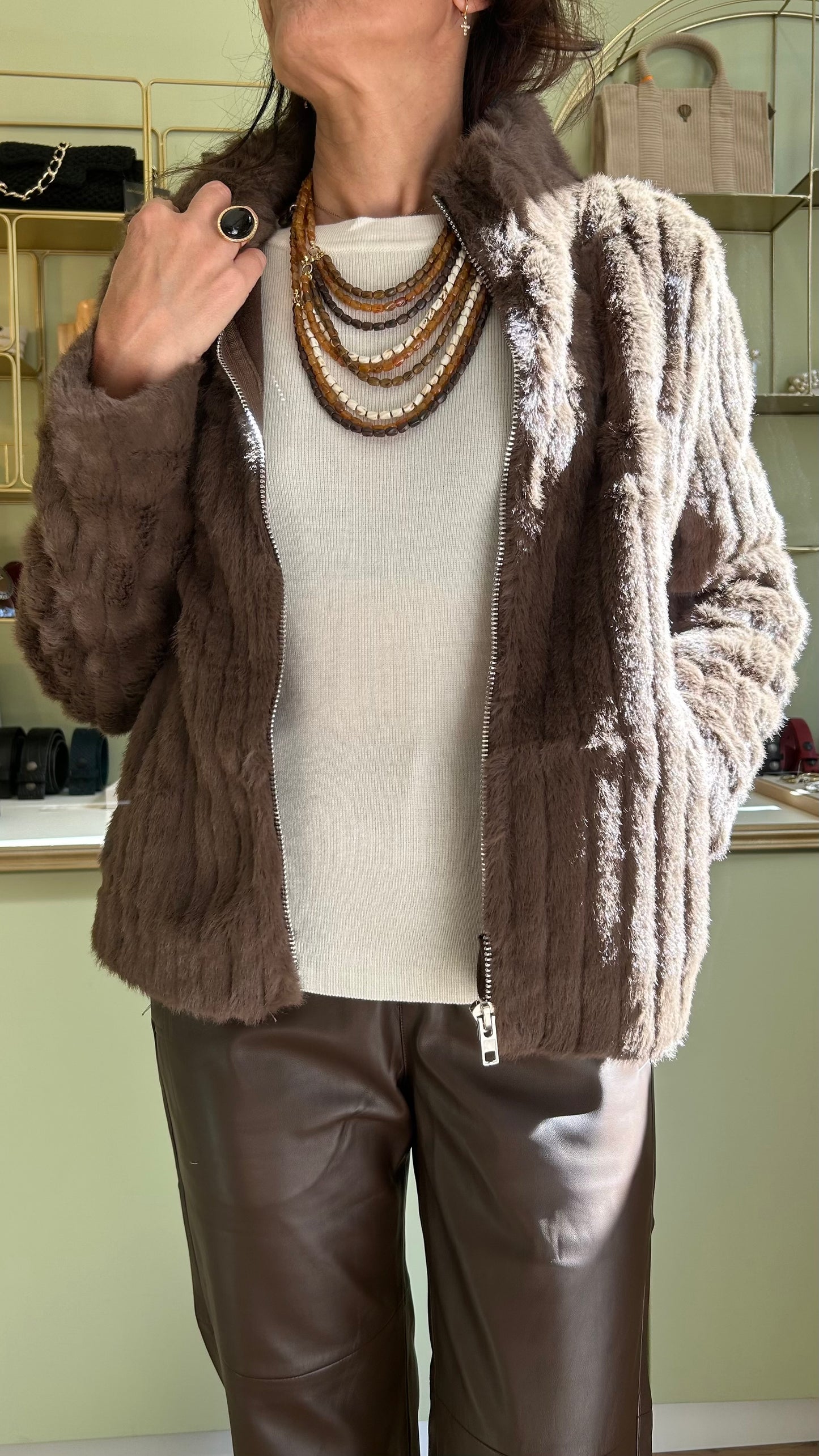 Veste Évangelina - Marron - ArtLove