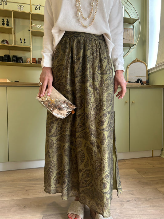 Jupe Julisa - Cachemire Kaki - La Petite Étoile