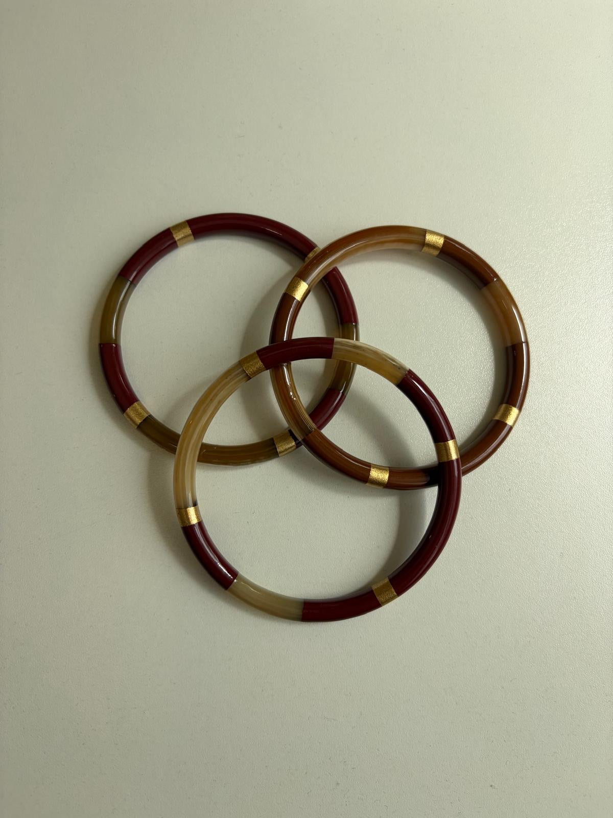 Lot Bracelet Corne - Marron - Thelma & Nina