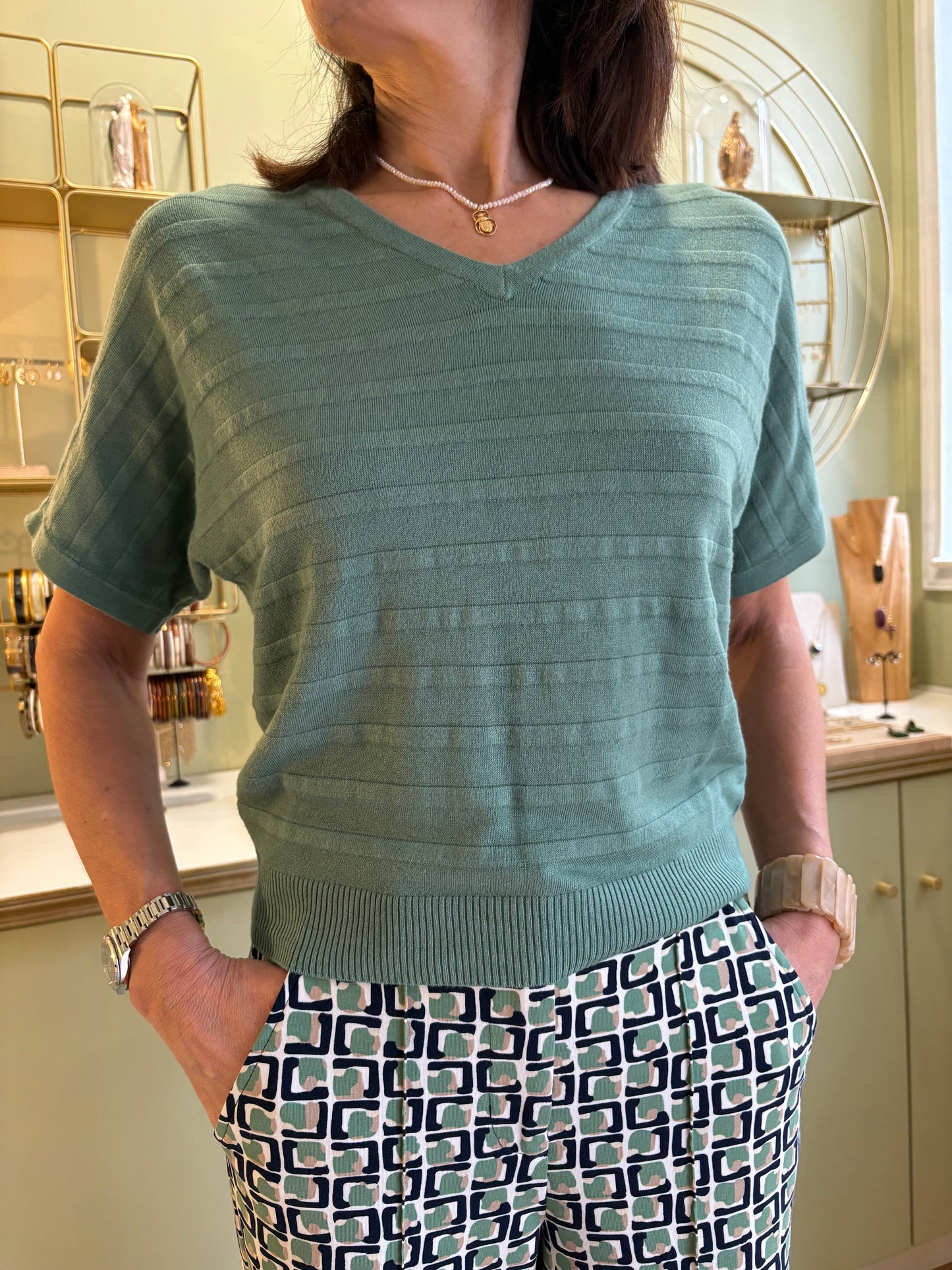 Pull en bambou - Vert Amande - Zilch