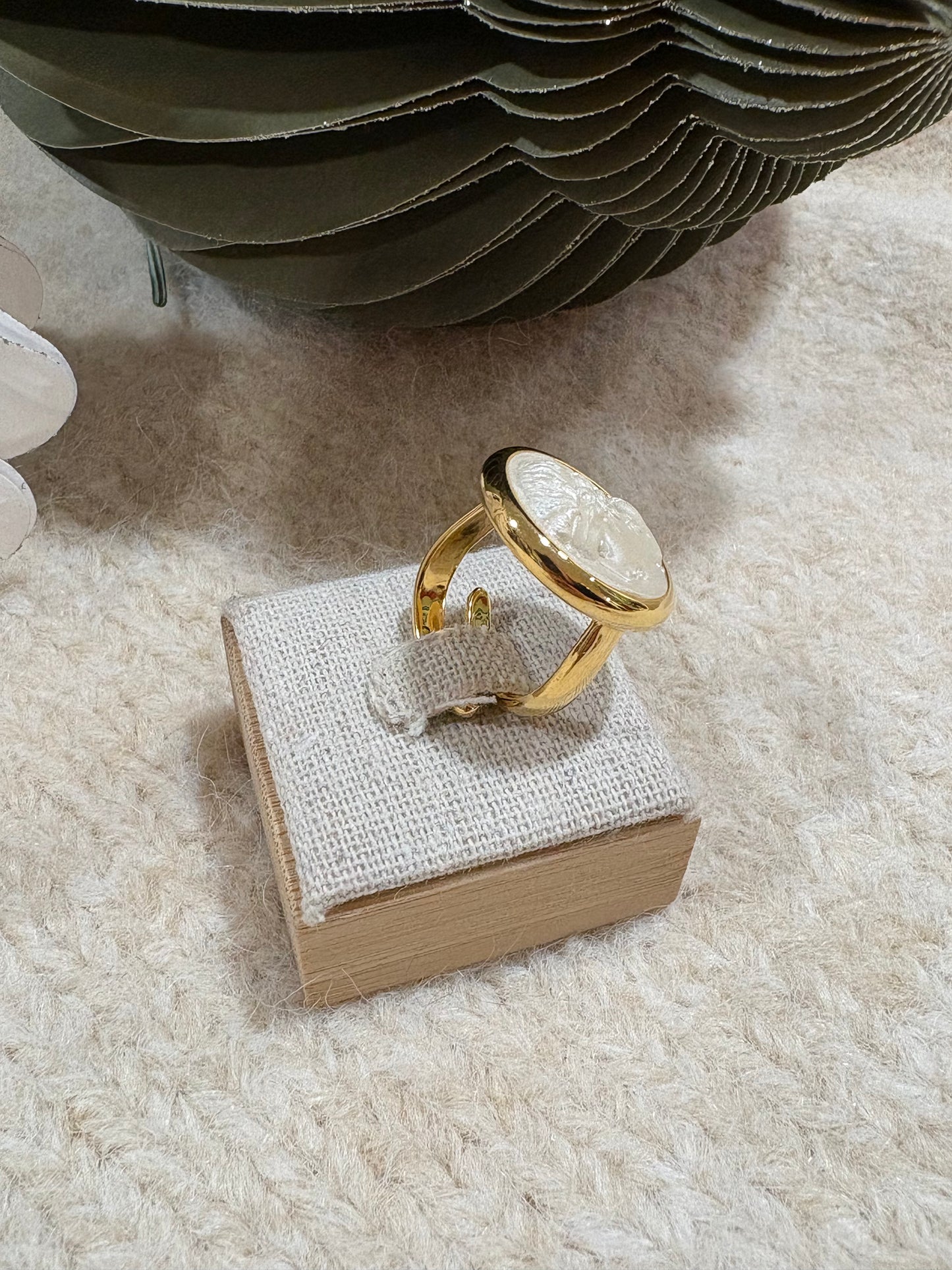 Bague Réglable Pollux Nacre - Grand Tour