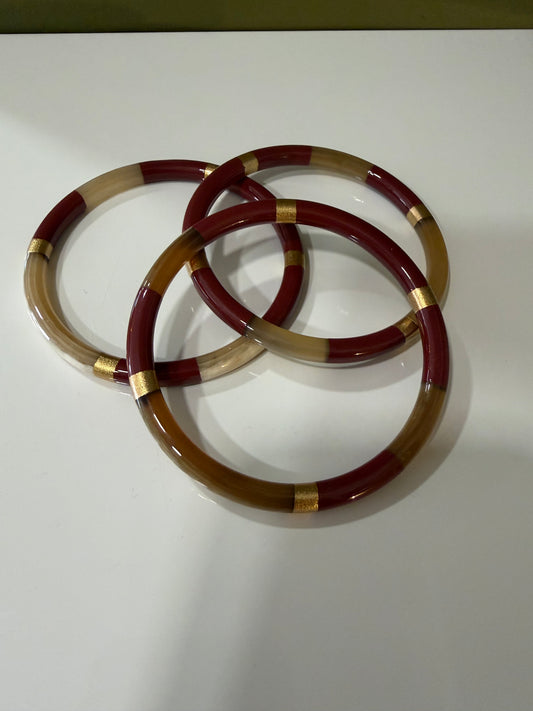 Lot Bracelet Corne - Marron - Thelma & Nina