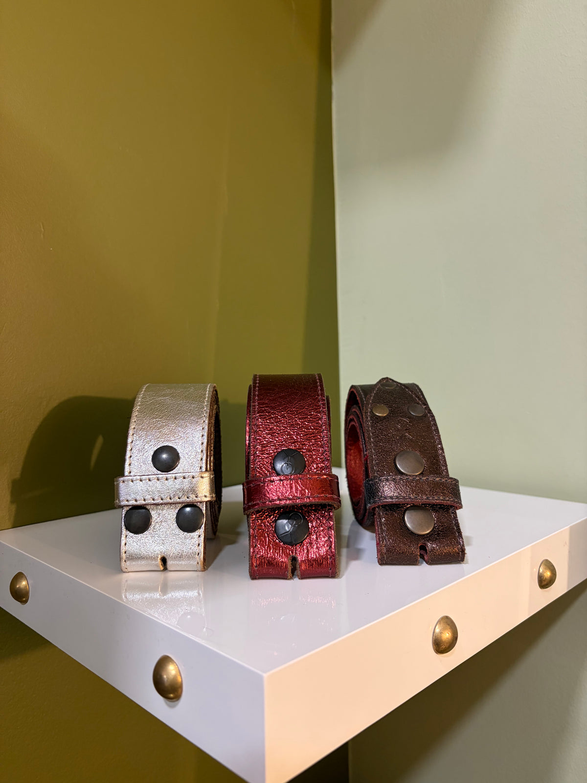 Cuir de Ceinture Métalic - 40mm - Yolète