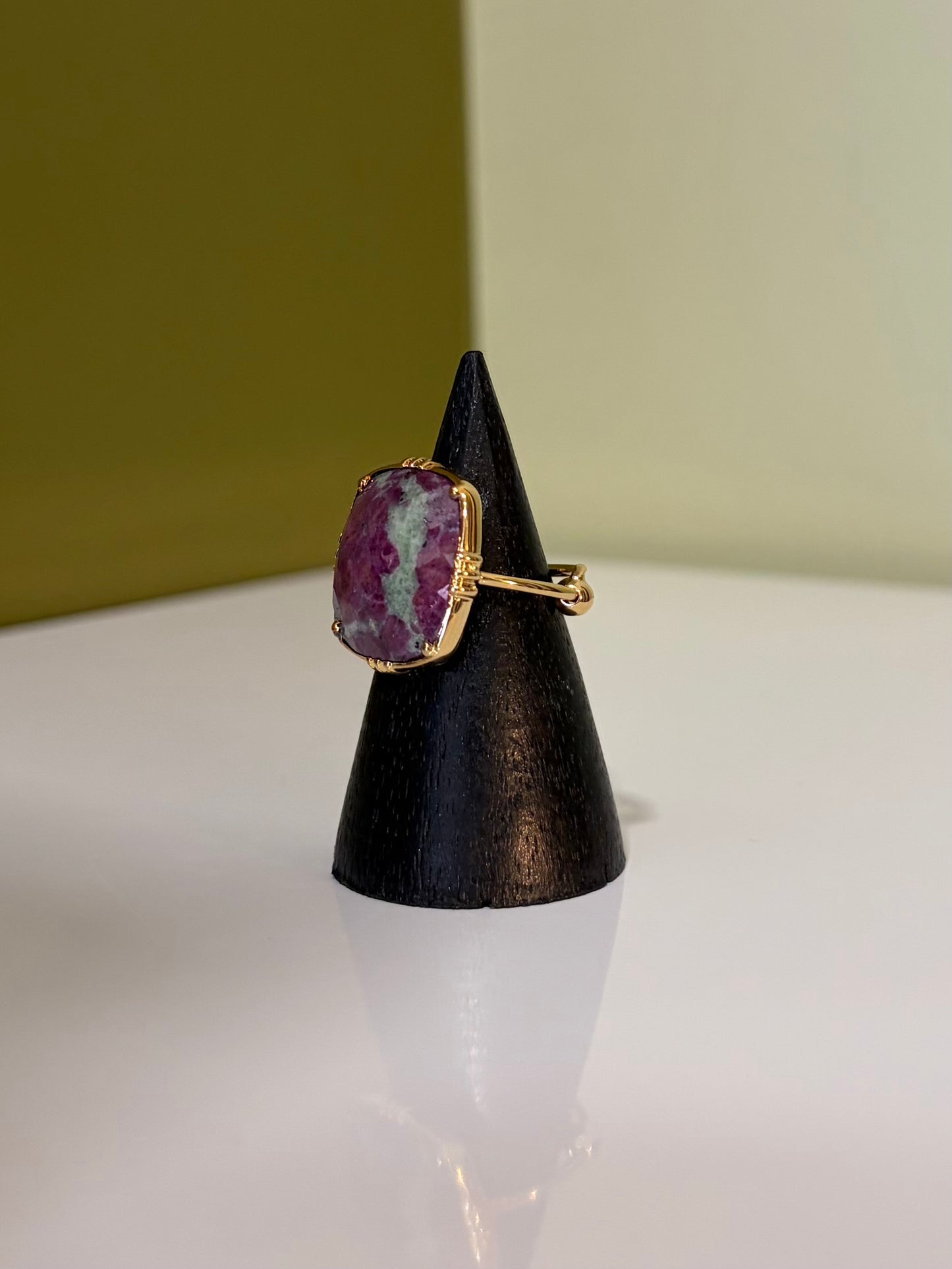 Bague Carrée Facetée - Au Fil de LO