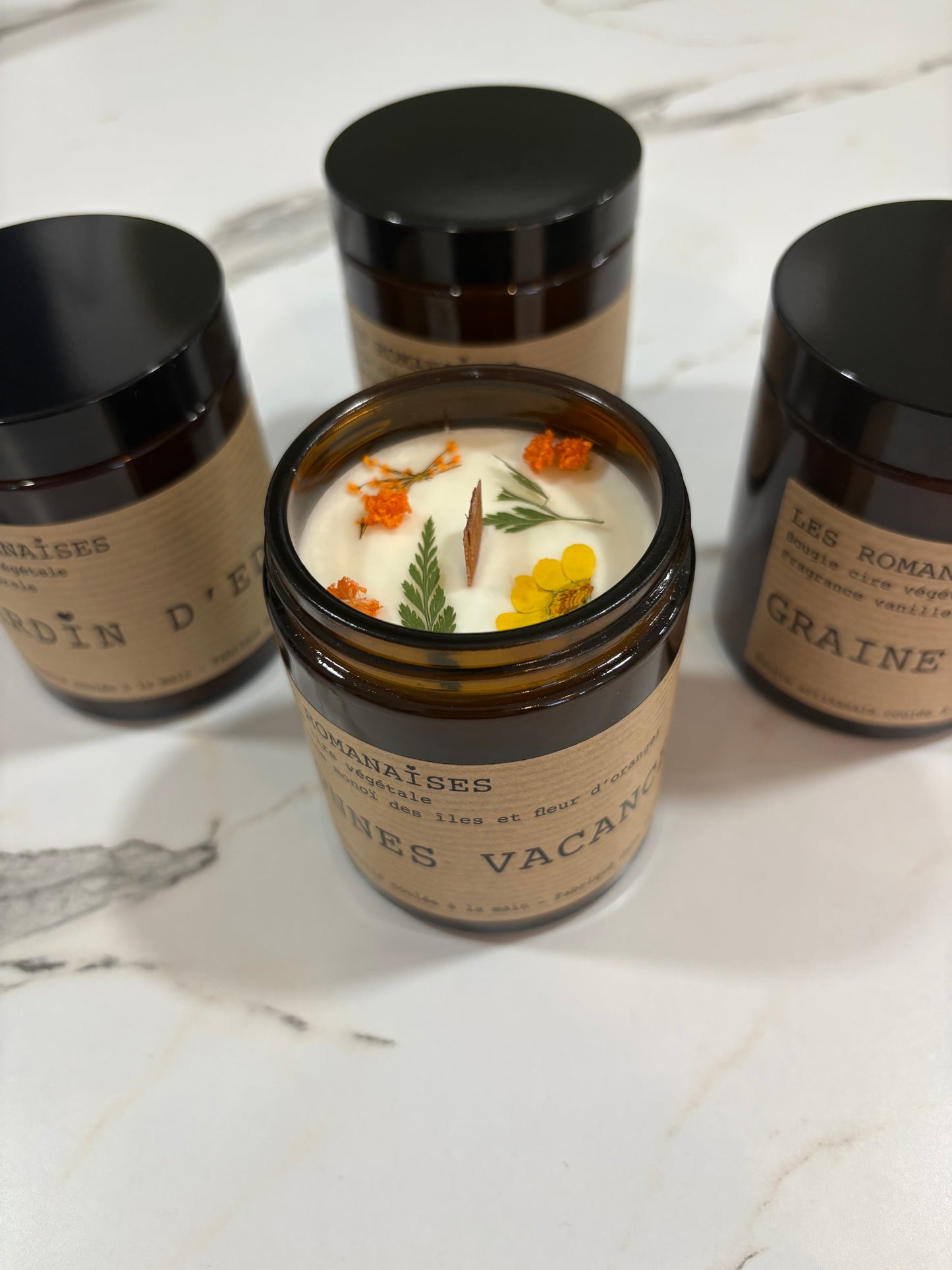 Bougie Bonnes Vacances - Les Romanaises