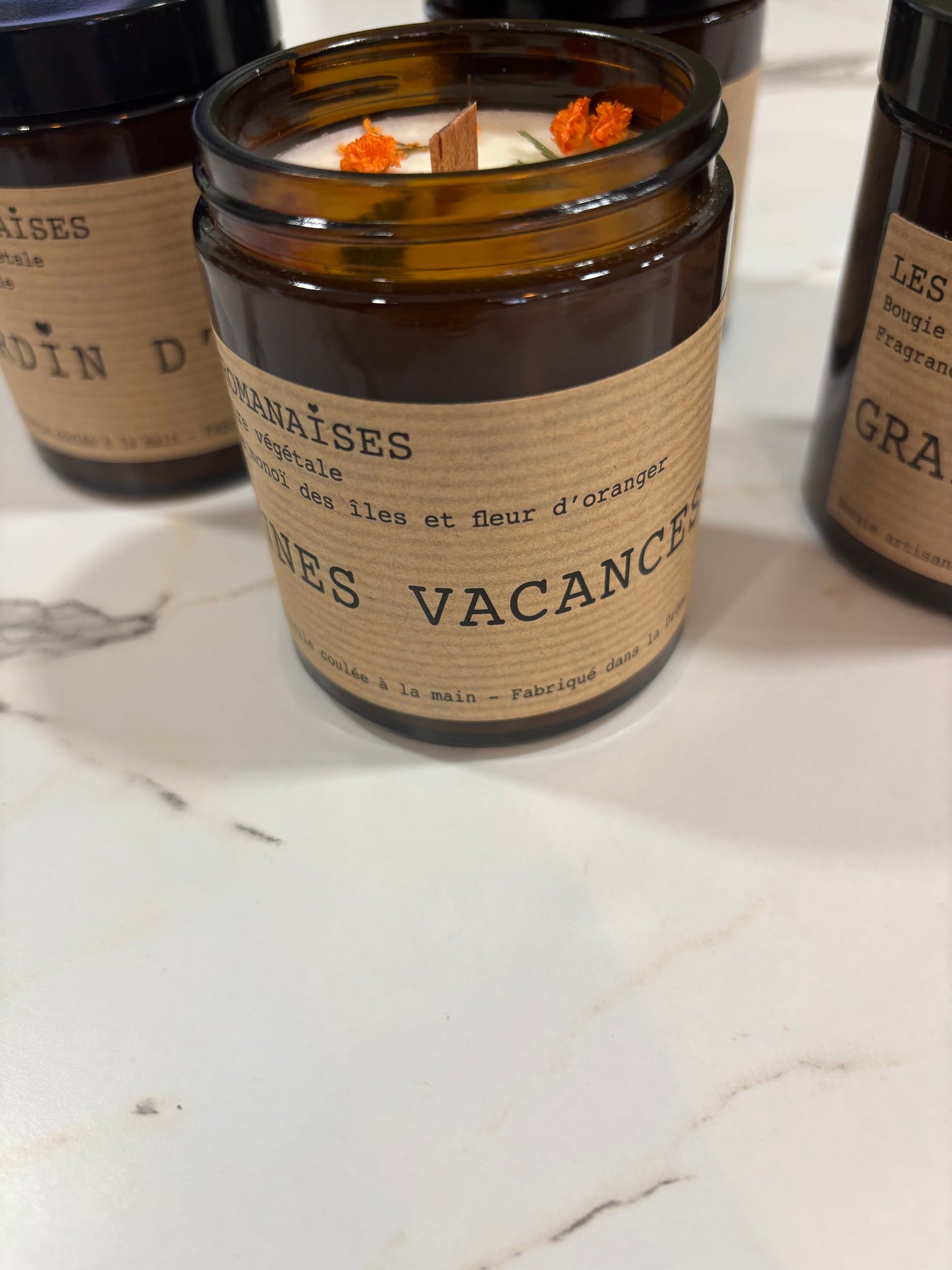 Bougie Bonnes Vacances - Les Romanaises