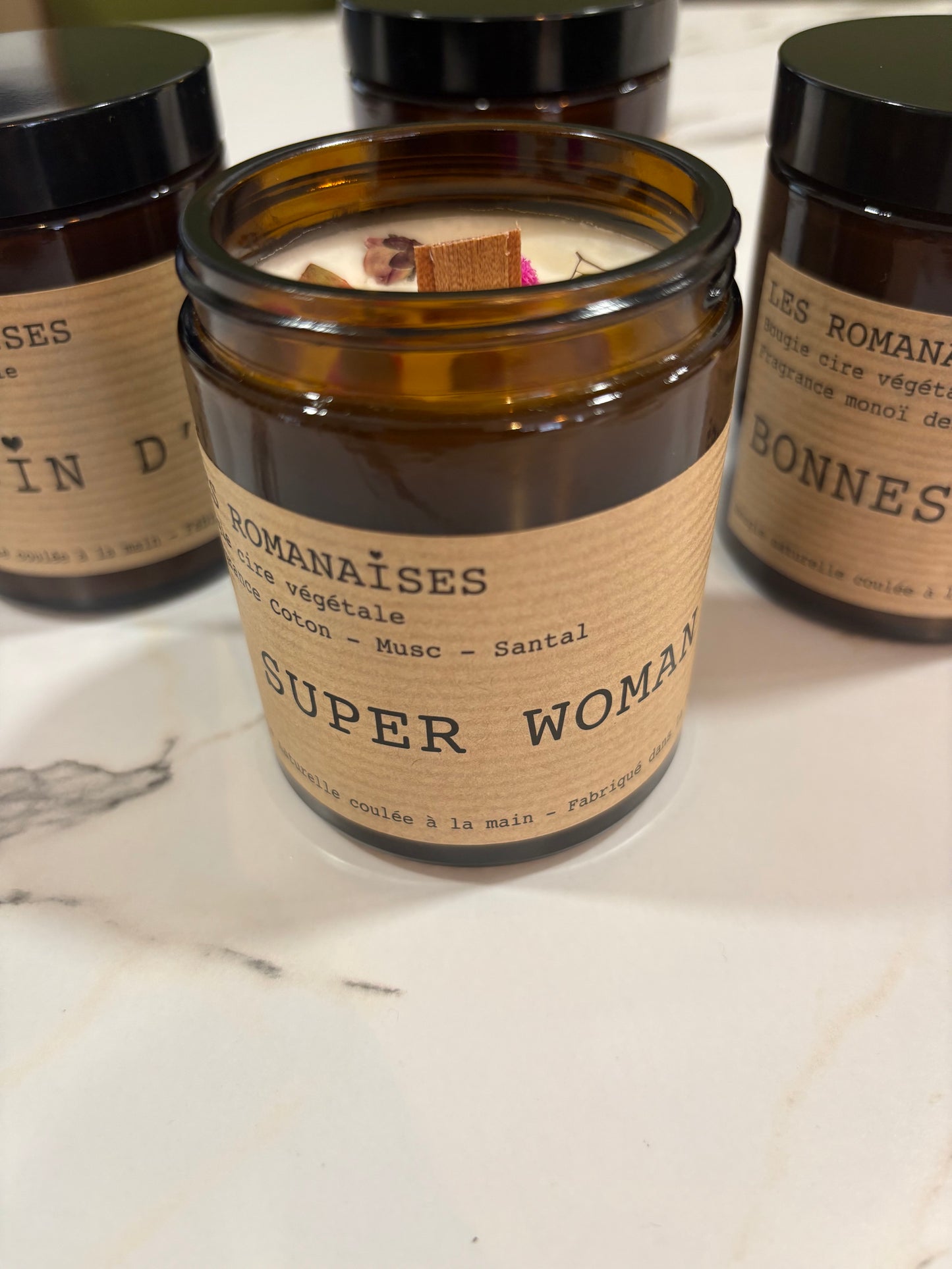 Bougie Super Woman - Les Romanaises