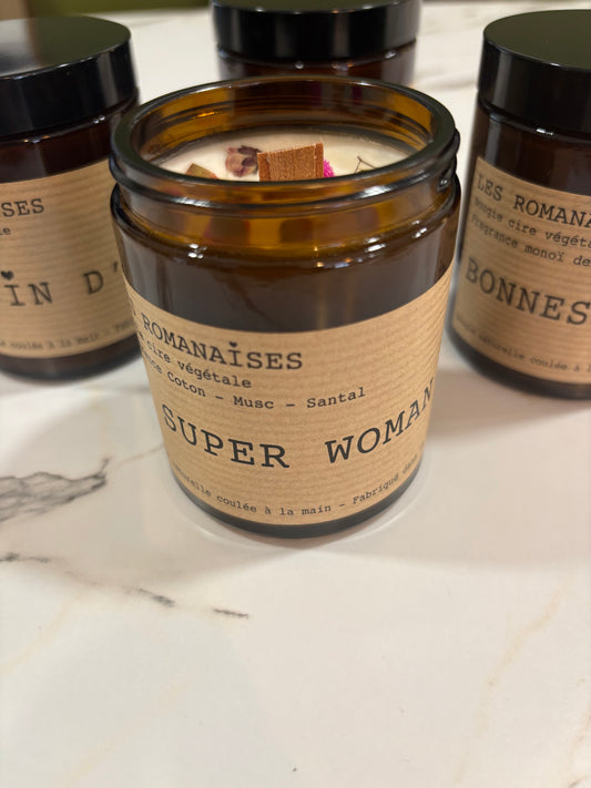 Bougie Super Woman - Les Romanaises