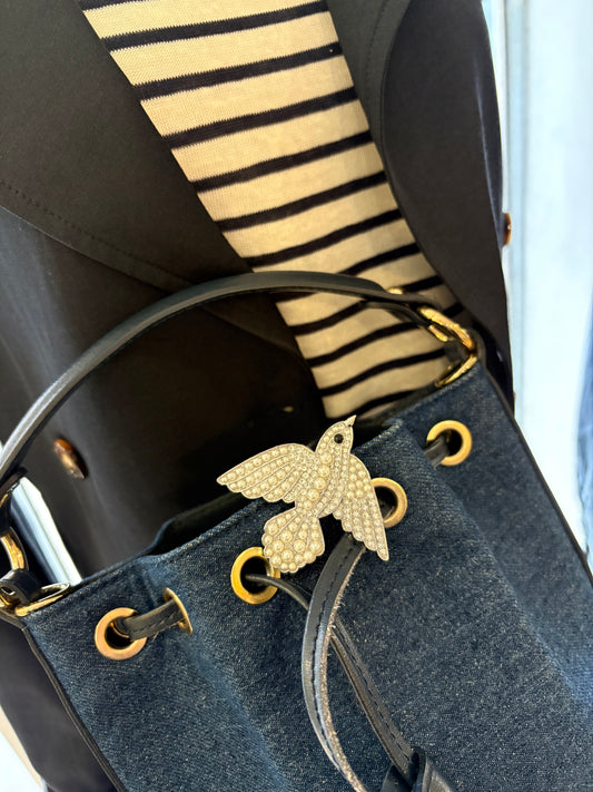 Clip L'Oiseau Strass 🕊️ - La Loge de Suzon