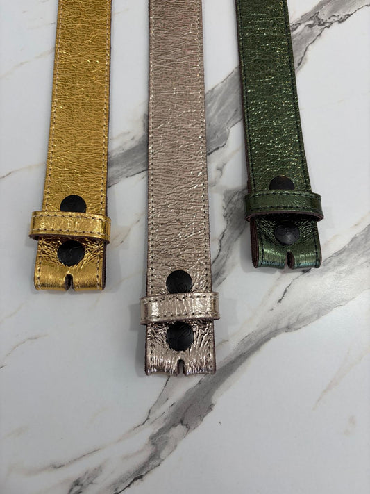 Cuir de Ceinture Métalic - 40mm - Yolète
