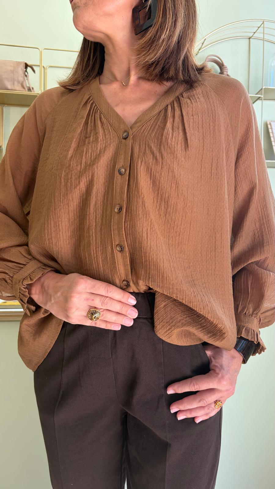Blouse Bertino - Camel - La Petite Étoile
