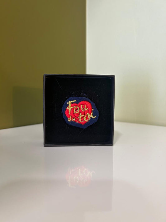 Broche Aimantée - Fou de Toi ❤️ - Alex Doré