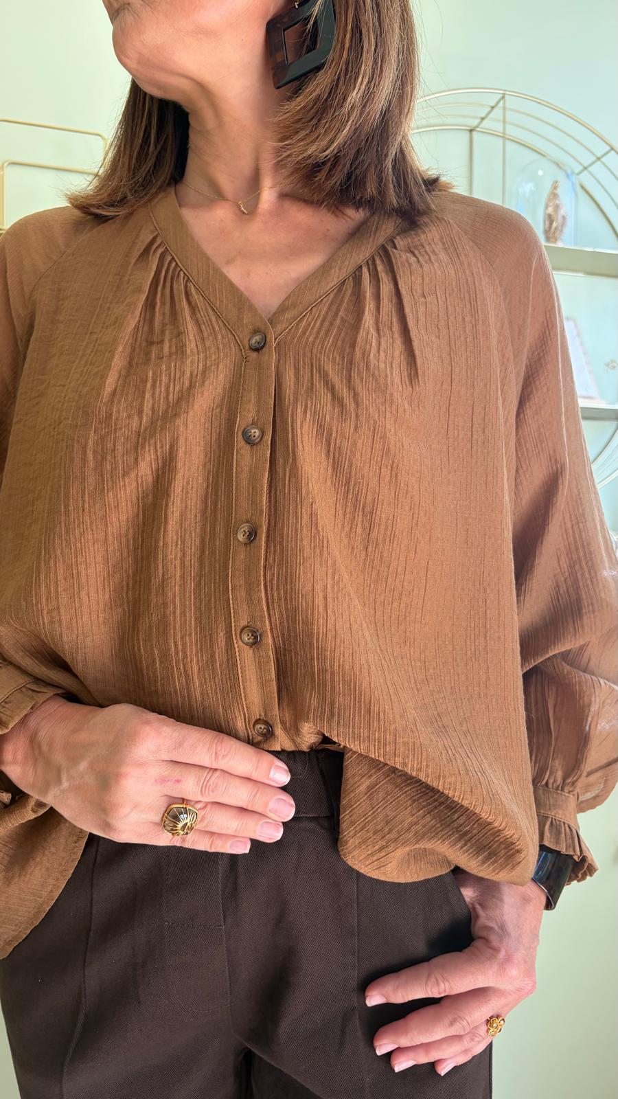 Blouse Bertino - Camel - La Petite Étoile