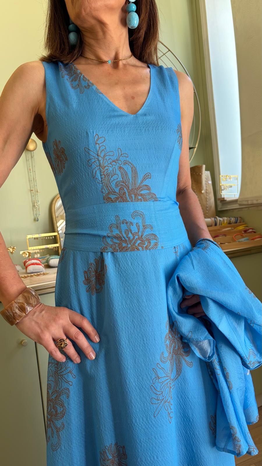Robe Longue Miami - Turquoise - Anonyme