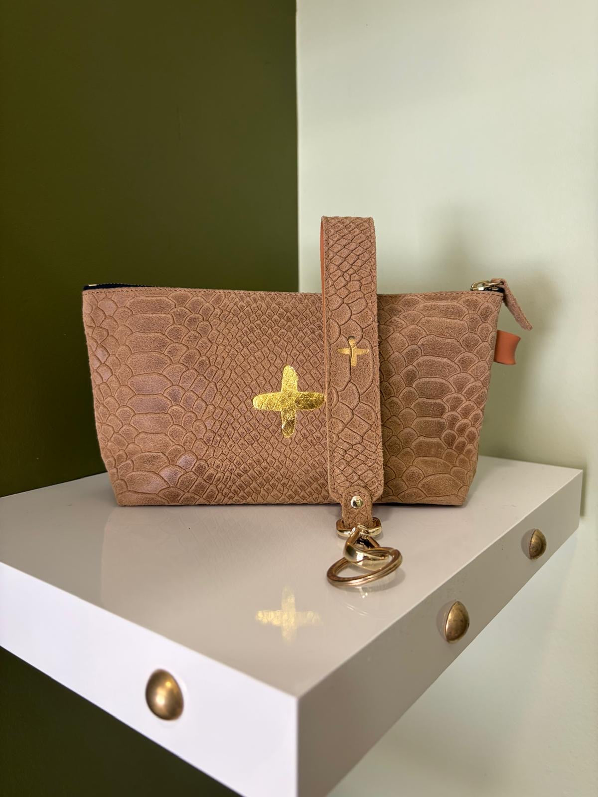Trousse Mild - Croco Taupe - Isabelle Varin