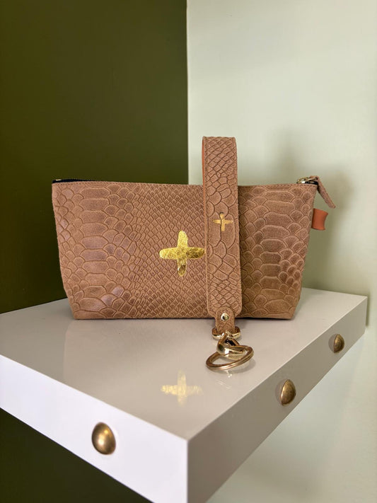 Trousse Mild - Croco Taupe - Isabelle Varin