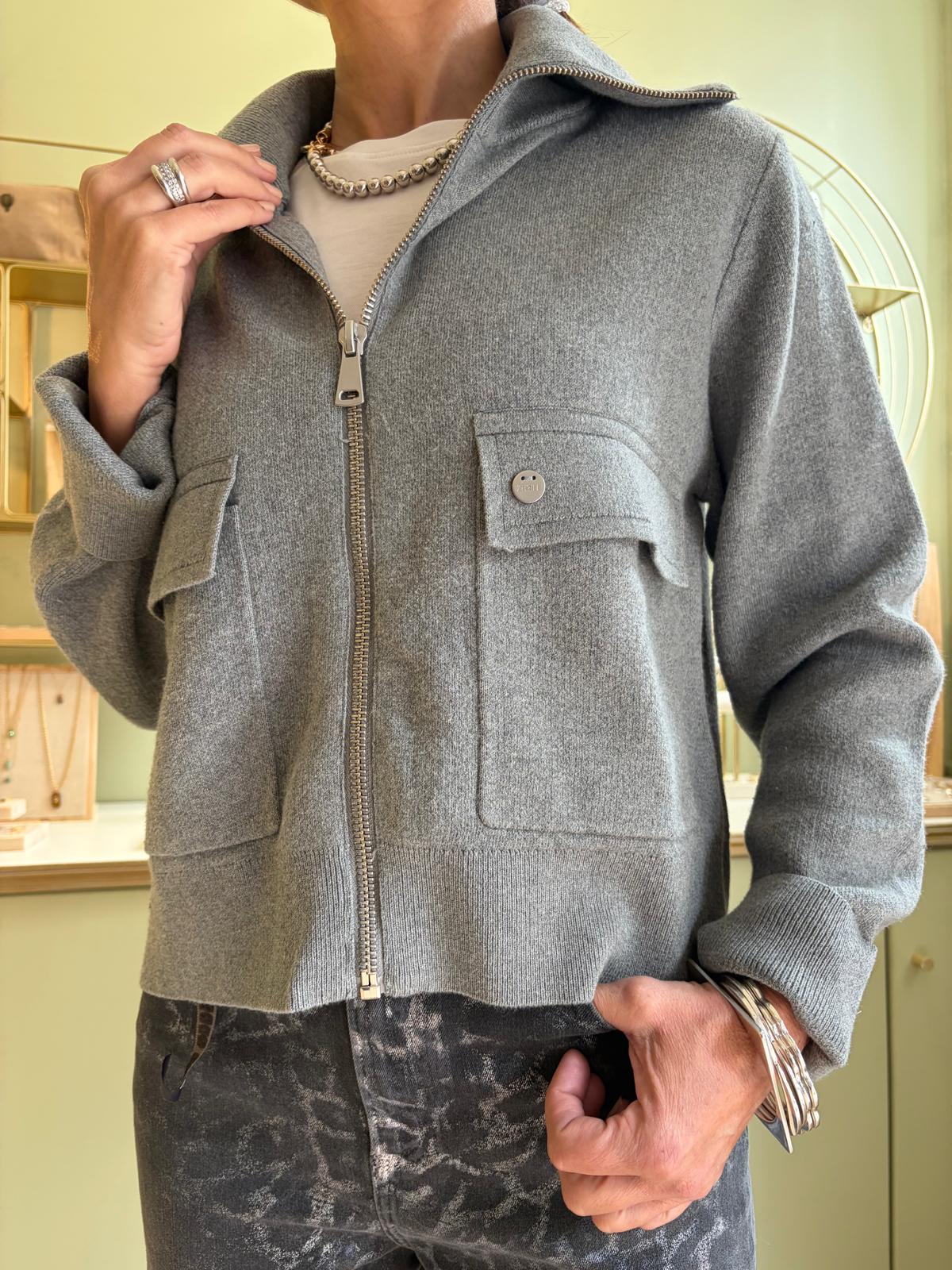 Veste Zippée Zhlindsay - Gris - Zhrill