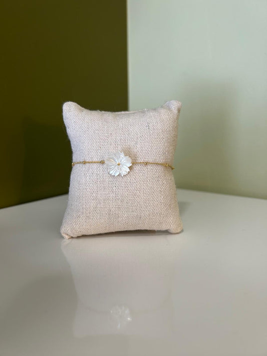 Bracelet Stanley - Nacre Blanche - Les Petites Pampilles